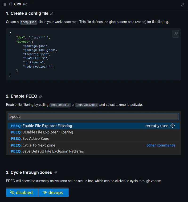 peeq vscode extension